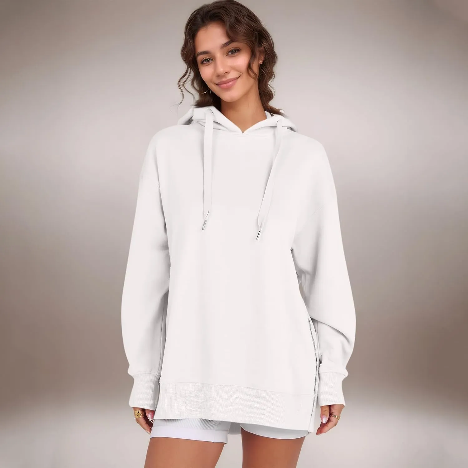 Oversized Hoodies for Women Pullover Fleece Lined Hooded Sweatshirt Teen Girls Cute Fall Sweaters Outfits