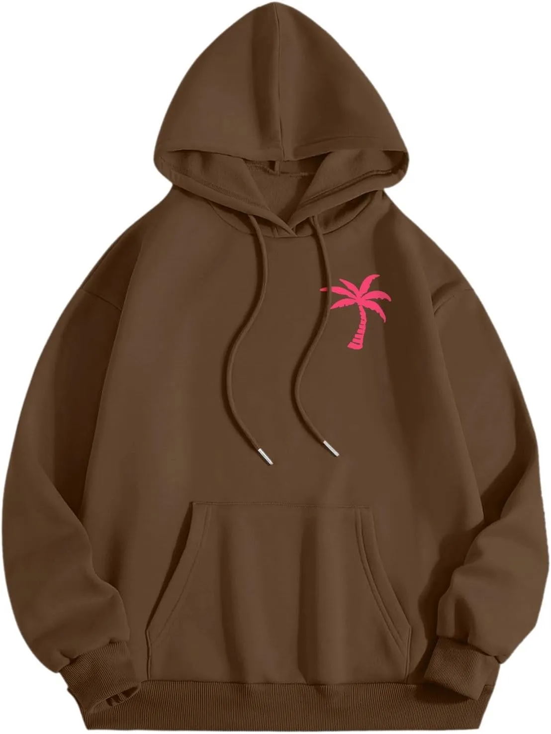 Oversized Hoodies for Women, Teen Girls Preppy Sweatshirt Long Sleeve Y2K Graphic Tees with Pockets