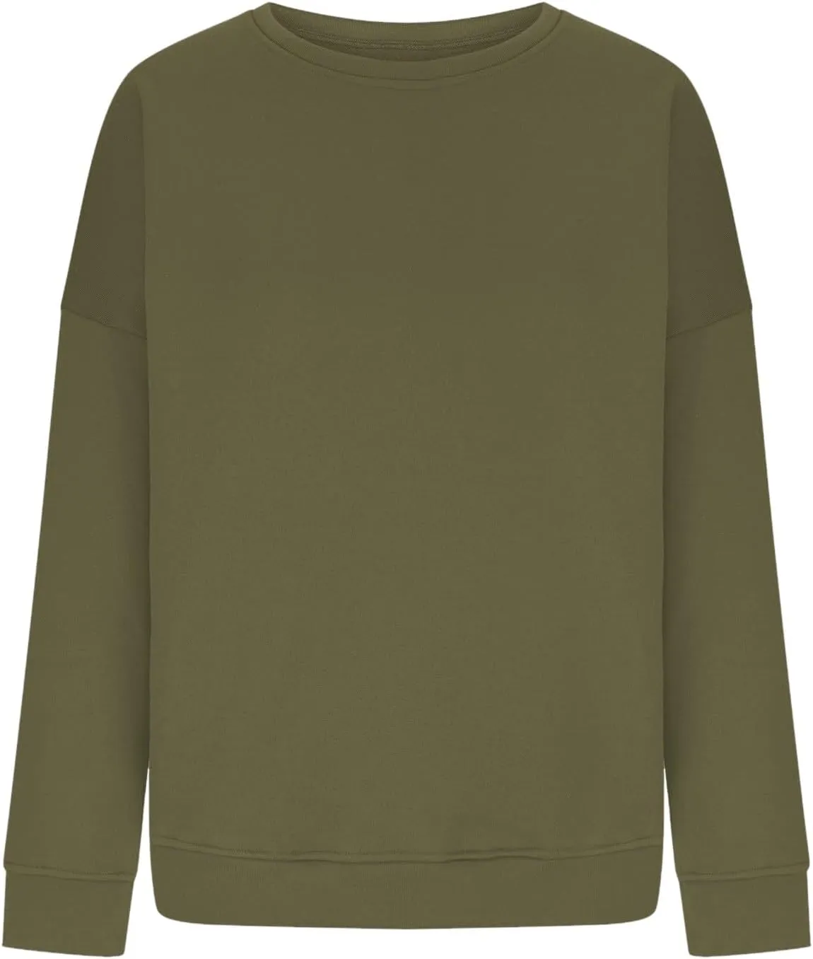 Oversized Sweatshirt for Women Crewneck Cute Sweatshirts Loose Fit Fall Hoodies Drop Shoulder Fleece Pullover