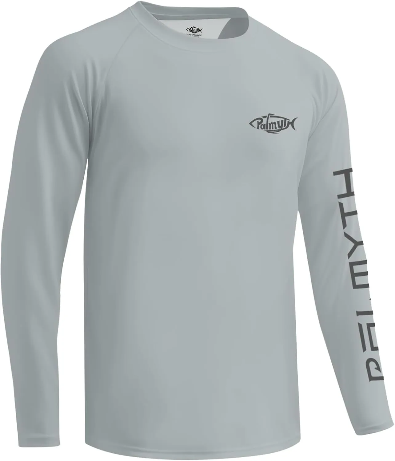 Palmyth Mens Fishing Shirts Long Sleeve Sun Protection Shirts UPF 50  Rash Guard T-Shirt Tee