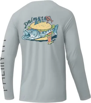 Palmyth Mens Fishing Shirts Long Sleeve Sun Protection Shirts UPF 50  Rash Guard T-Shirt Tee