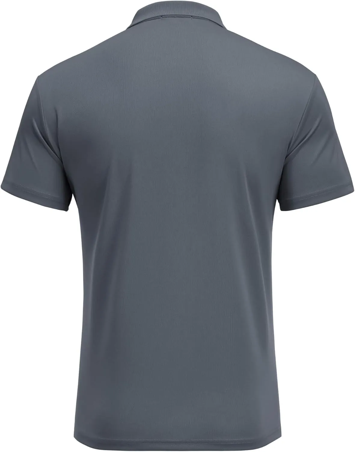 PINSPARK Golf Polo Shirts for Men Quick Dry Short Sleeve Collared Shirt Slim Fit Casual Solid Stylish Polos Shirt