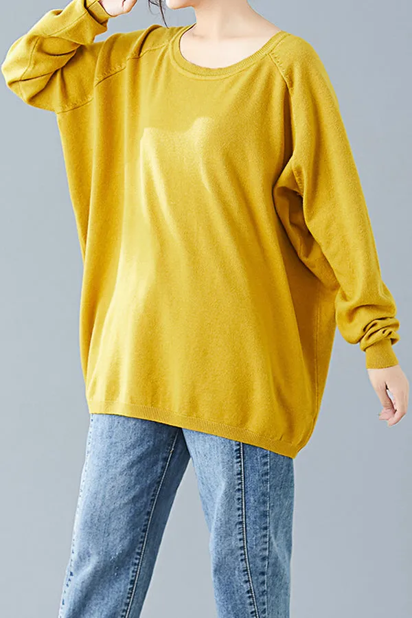 Plus Size Cotton Sweater (132lb - 330lb)