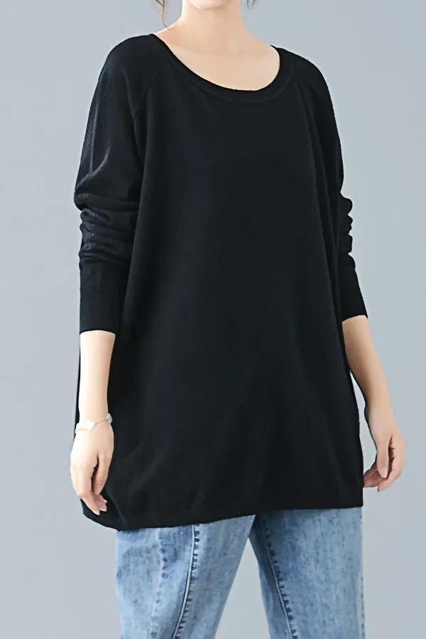 Plus Size Cotton Sweater (132lb - 330lb)