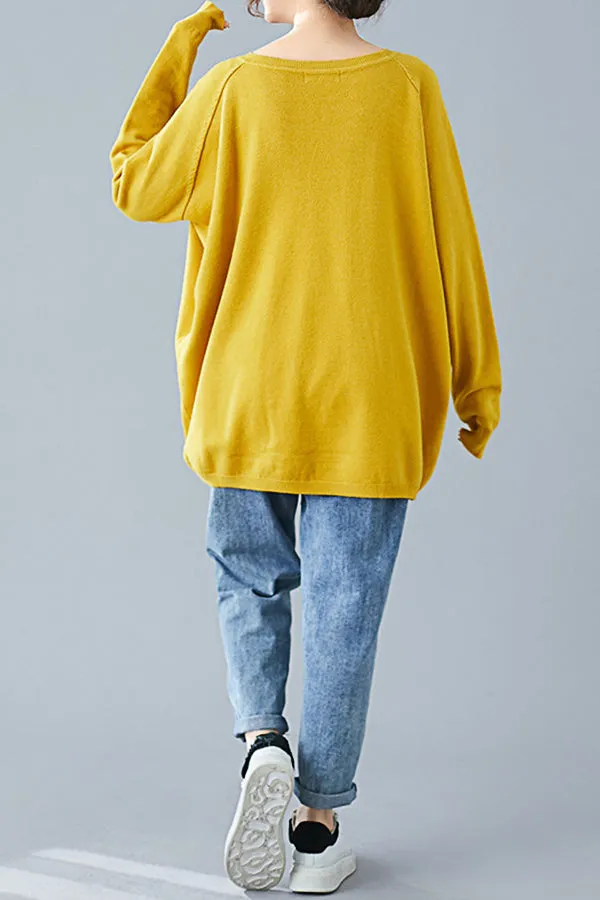 Plus Size Cotton Sweater (132lb - 330lb)