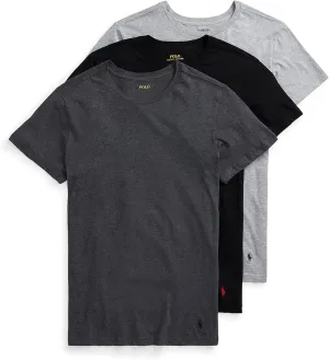 POLO RALPH LAUREN Men's Classic Fit Cotton Crew Undershirts, 3 Pack