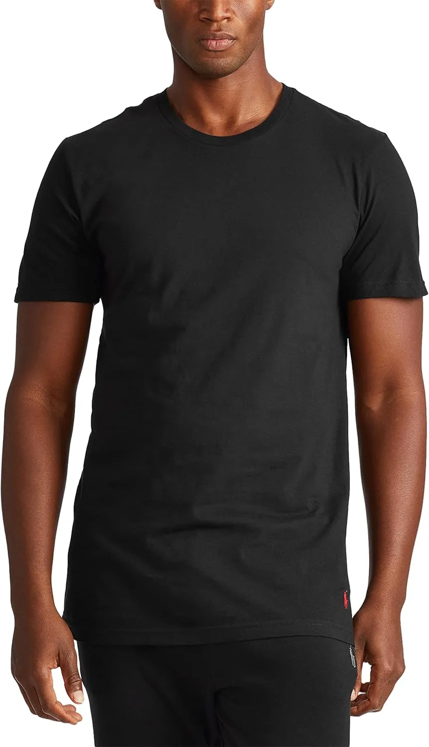 POLO RALPH LAUREN Men's Classic Fit Cotton Crew Undershirts, 3 Pack
