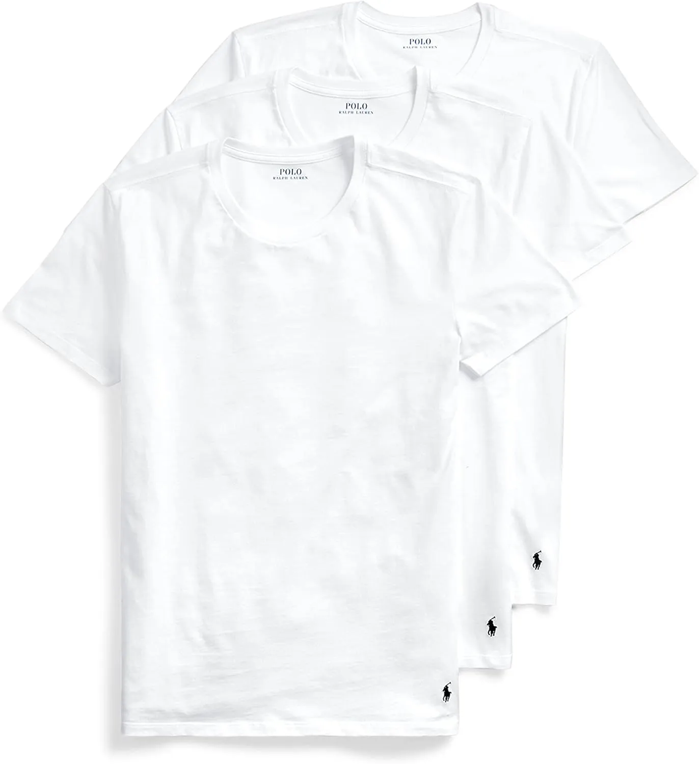 POLO RALPH LAUREN Men's Classic Fit Cotton Crew Undershirts, 3 Pack