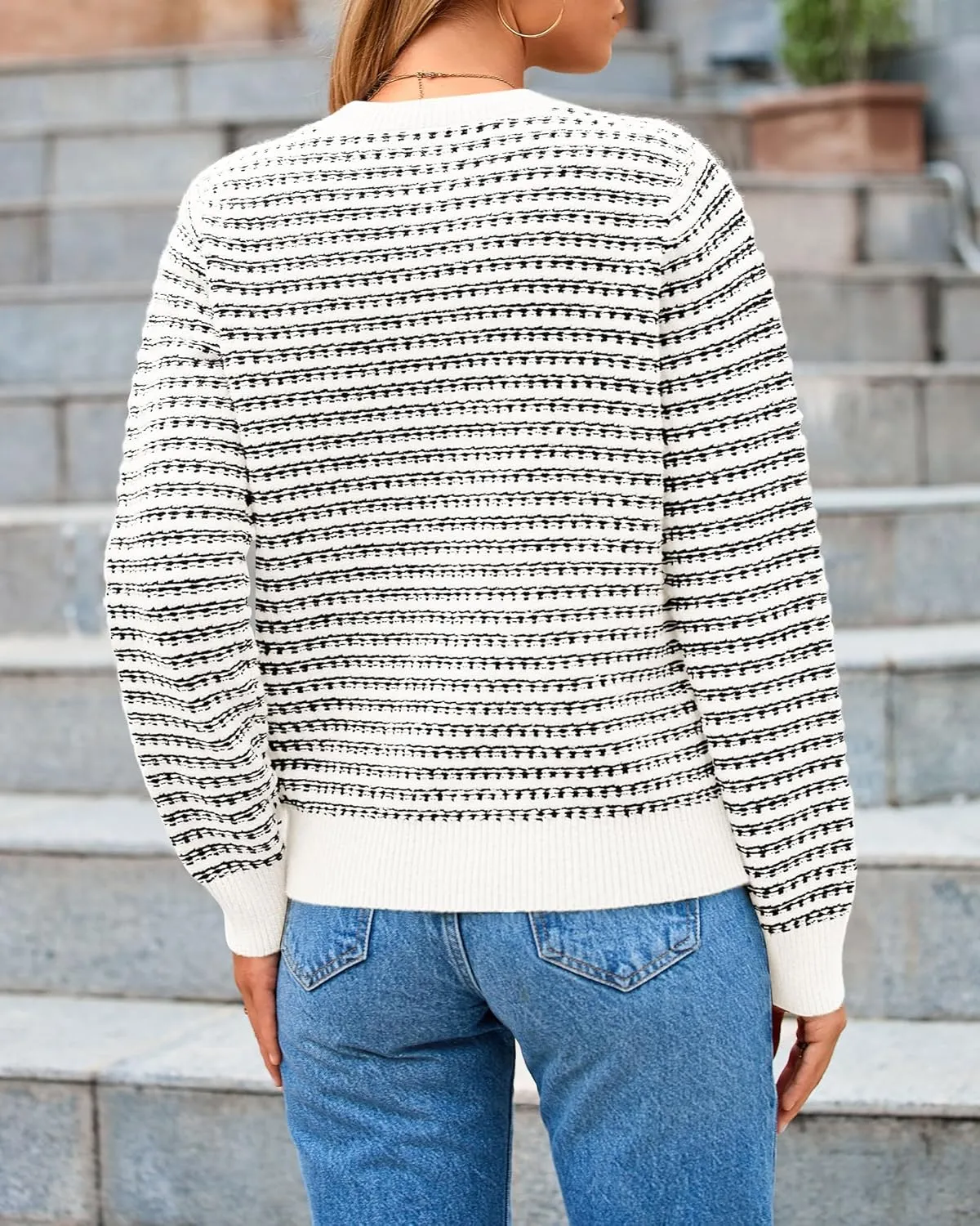 PRETTYGARDEN Women's Cardigan Sweaters 2025 Spring Long Sleeve Button Down Open Front Chunky Knitted Jackets Cute Outwear