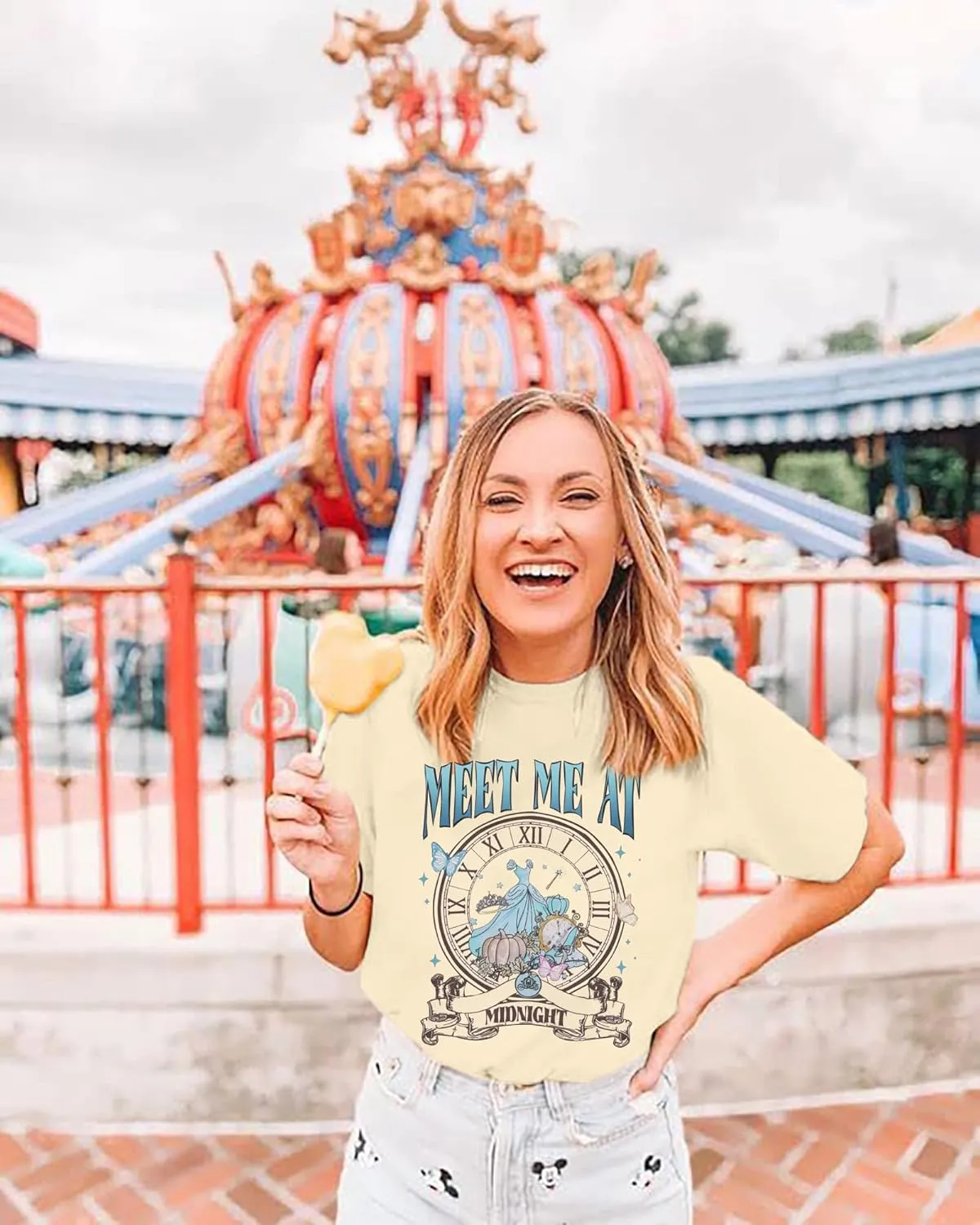 Princess Shirts Magic Kingdom Tee: Women Meet Me at Shirt Music Album Shirts Family Vacation Tops