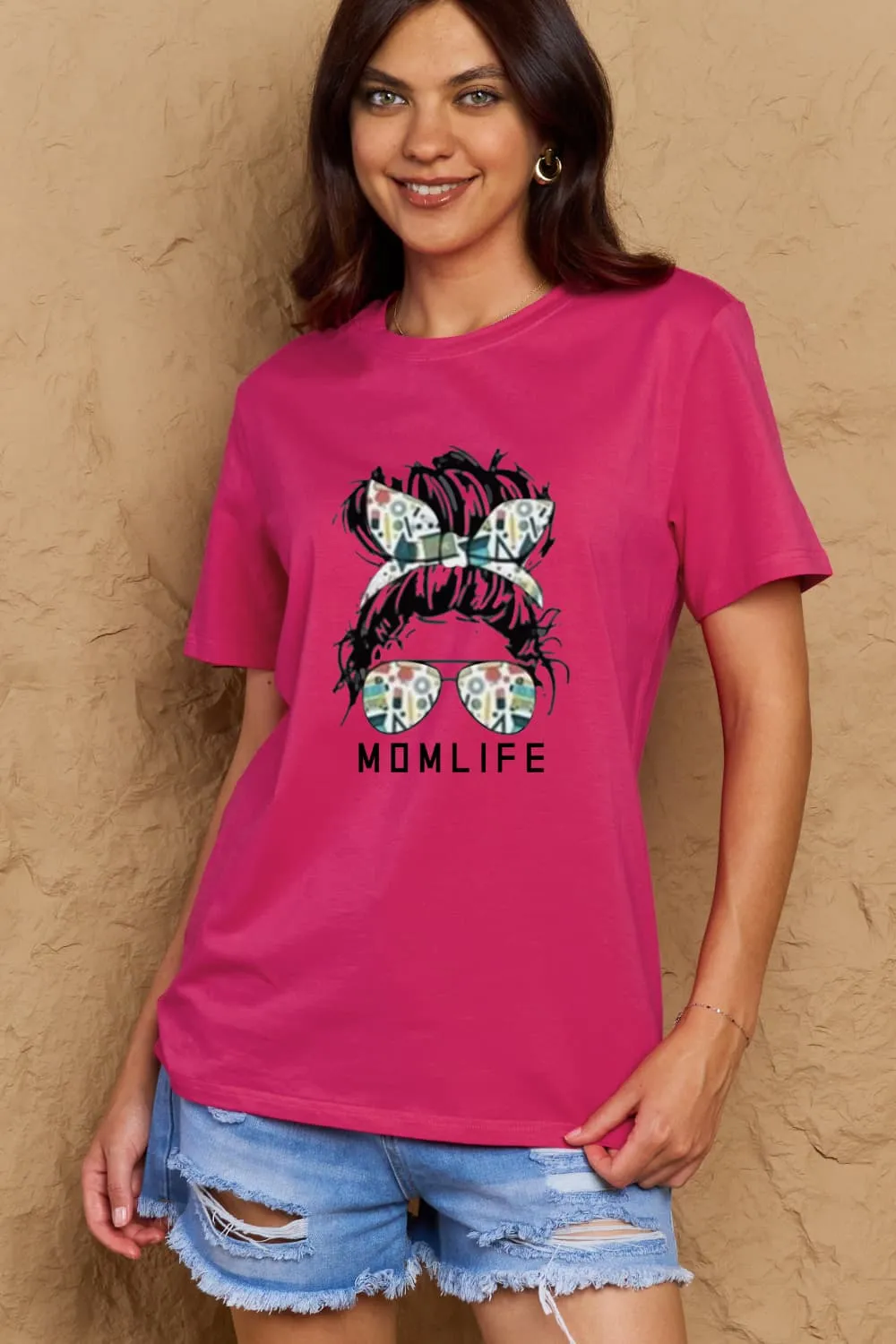 "Mom Life" Graphic T-Shirt - Casual Style | 100% Cotton