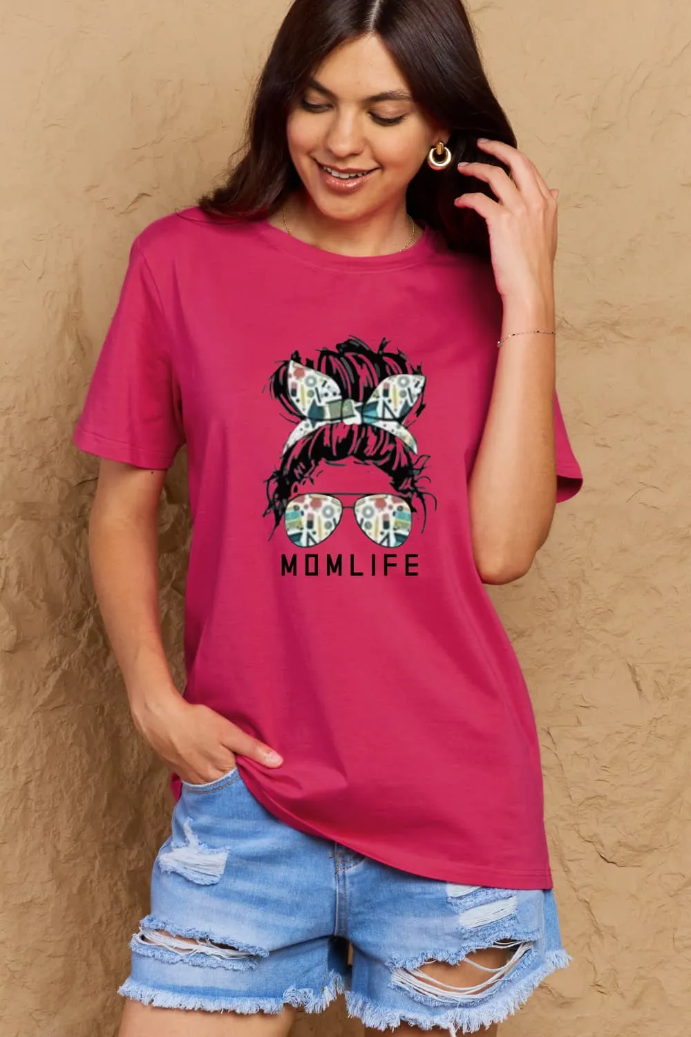 "Mom Life" Graphic T-Shirt - Casual Style | 100% Cotton