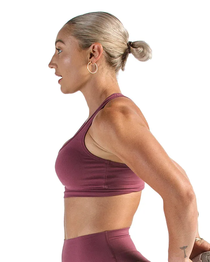 Racer Crop Merlot