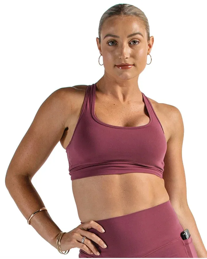 Racer Crop Merlot
