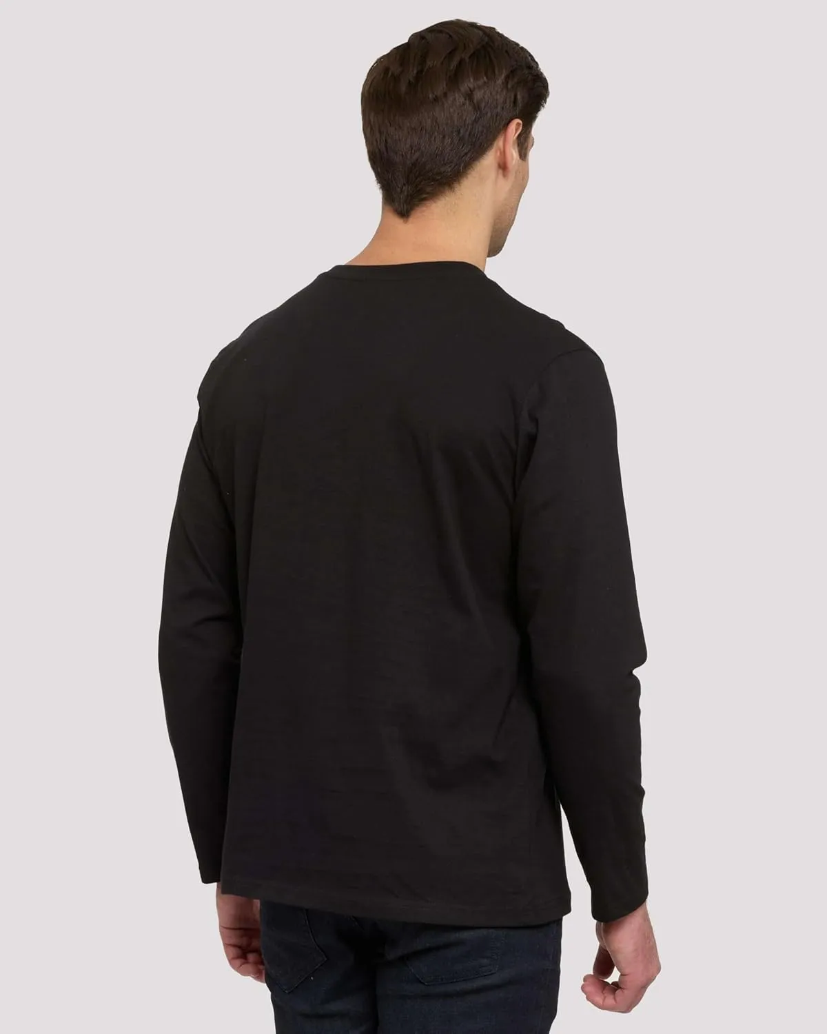 Real Essentials 3 Pack: Men's Cotton Short & Long Sleeve Henley T-Shirt Performance Activewear (Available in Big & Tall)