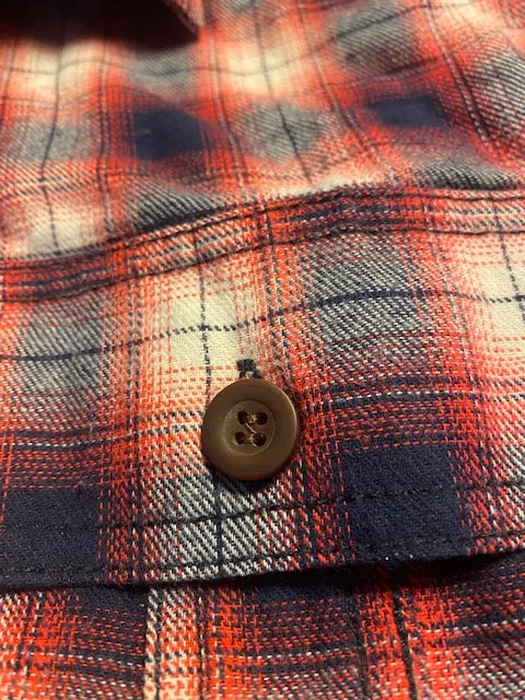 RED BARN DIXIE PAID FLANNEL BUTTON DOWN SHIRT