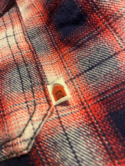 RED BARN DIXIE PAID FLANNEL BUTTON DOWN SHIRT