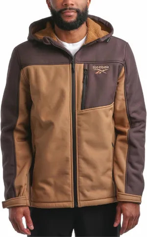 Reebok Men's Jacket - Weather Resistant Fleece Lined Softshell Jacket Coat - Lightweight Casual Coat for Men (M-XXL)