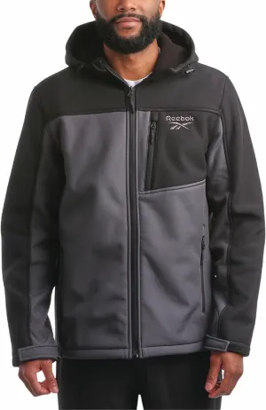 Reebok Men's Jacket - Weather Resistant Fleece Lined Softshell Jacket Coat - Lightweight Casual Coat for Men (M-XXL)