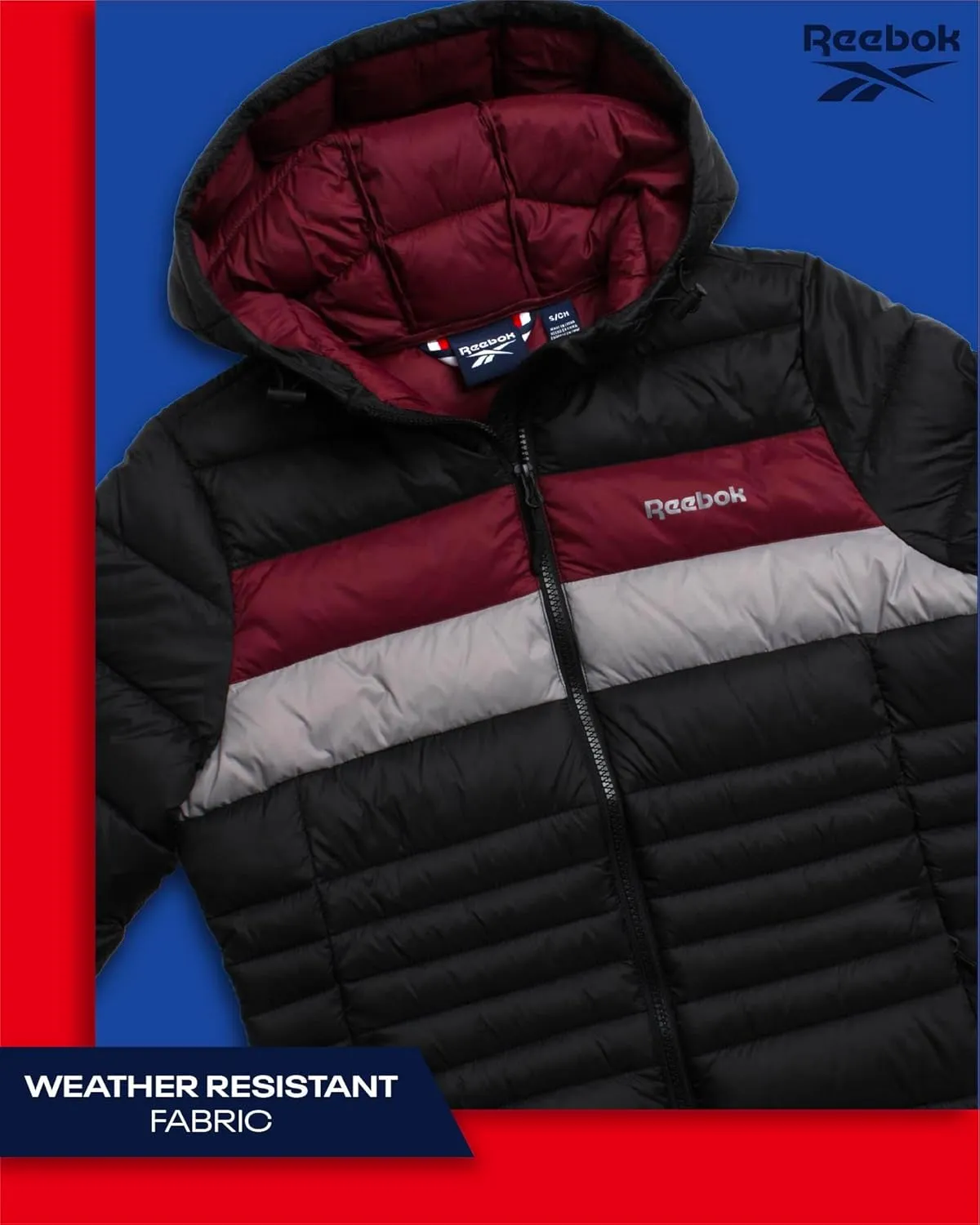 Reebok Women Jacket - Packable Quilted Puffer Coat  Casual Jacket for Women (S-XL)