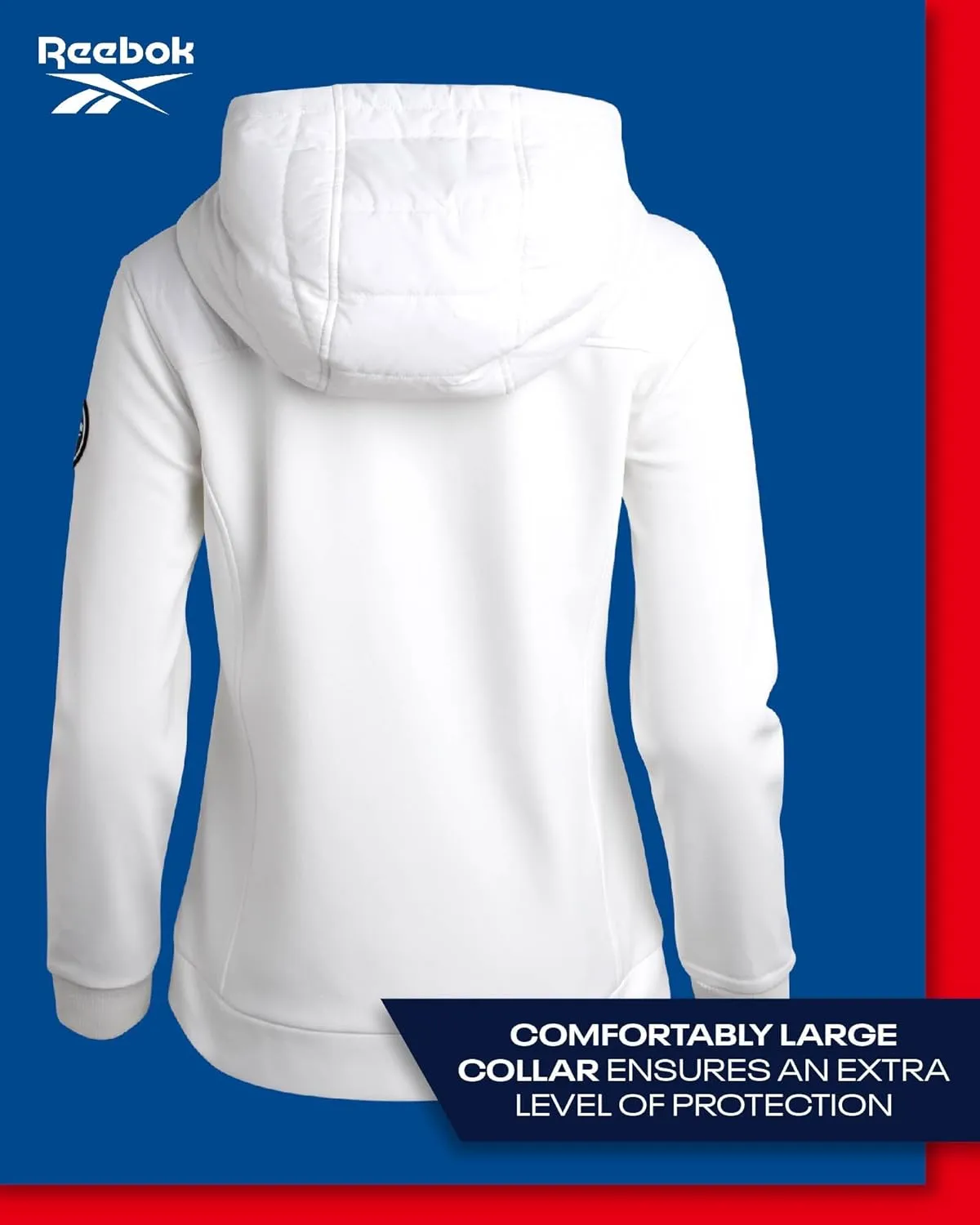 Reebok Women's Jacket - Lightweight Quilted Puffer Parka Coat with Flex Stretch Panels  Casual Jacket for Women (S-XL)
