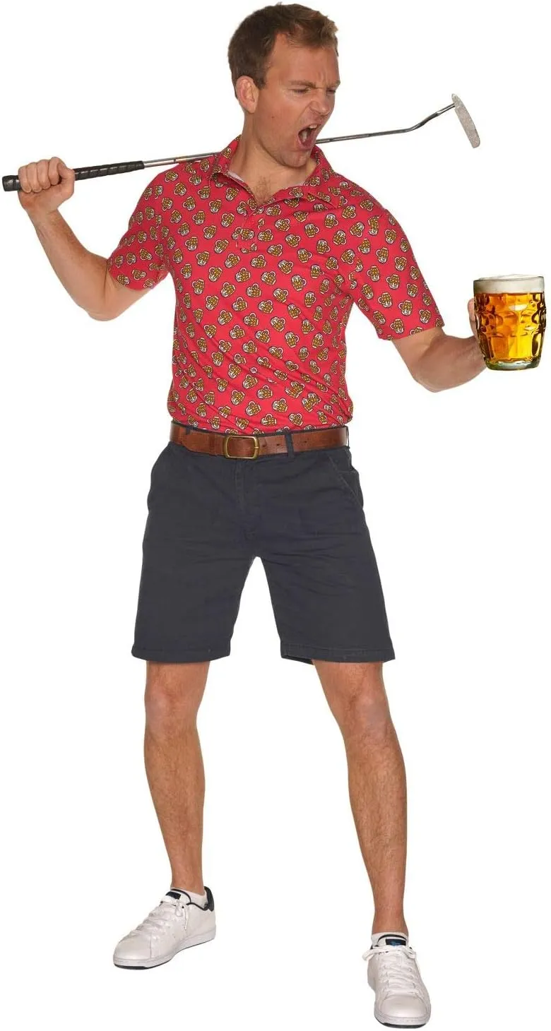 Royal & Awesome Golf Shirts for Men, Golf Polos for Men, Crazy and Funny Shirts for Men's, Bright, Colorful Design