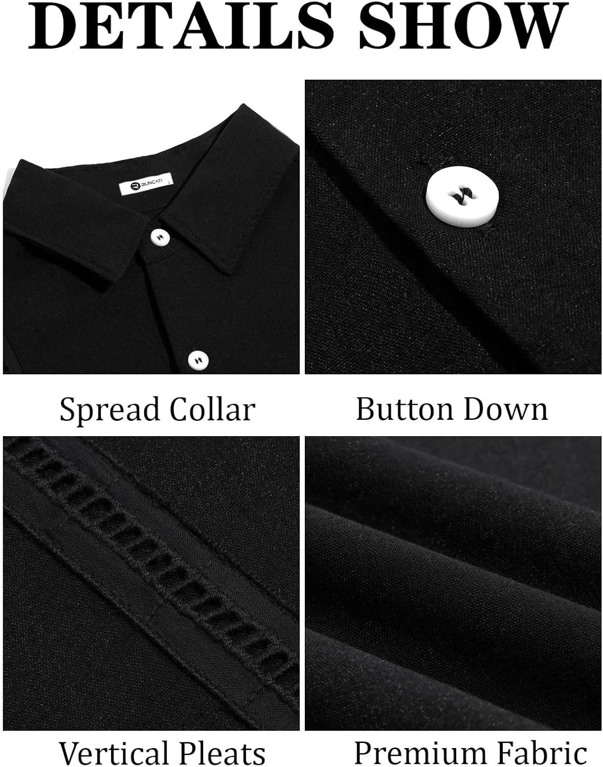Runcati Mens Cuban Guayabera Shirts Short Sleeve Linen Casual Shirt Button Down Beach Summer Mexican Shirts