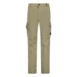 Sateen Stretch Cargo Pants Beige