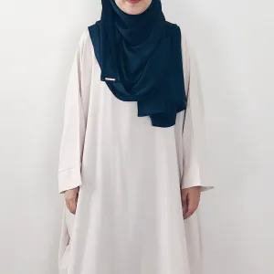 Satin Crepe : Navy