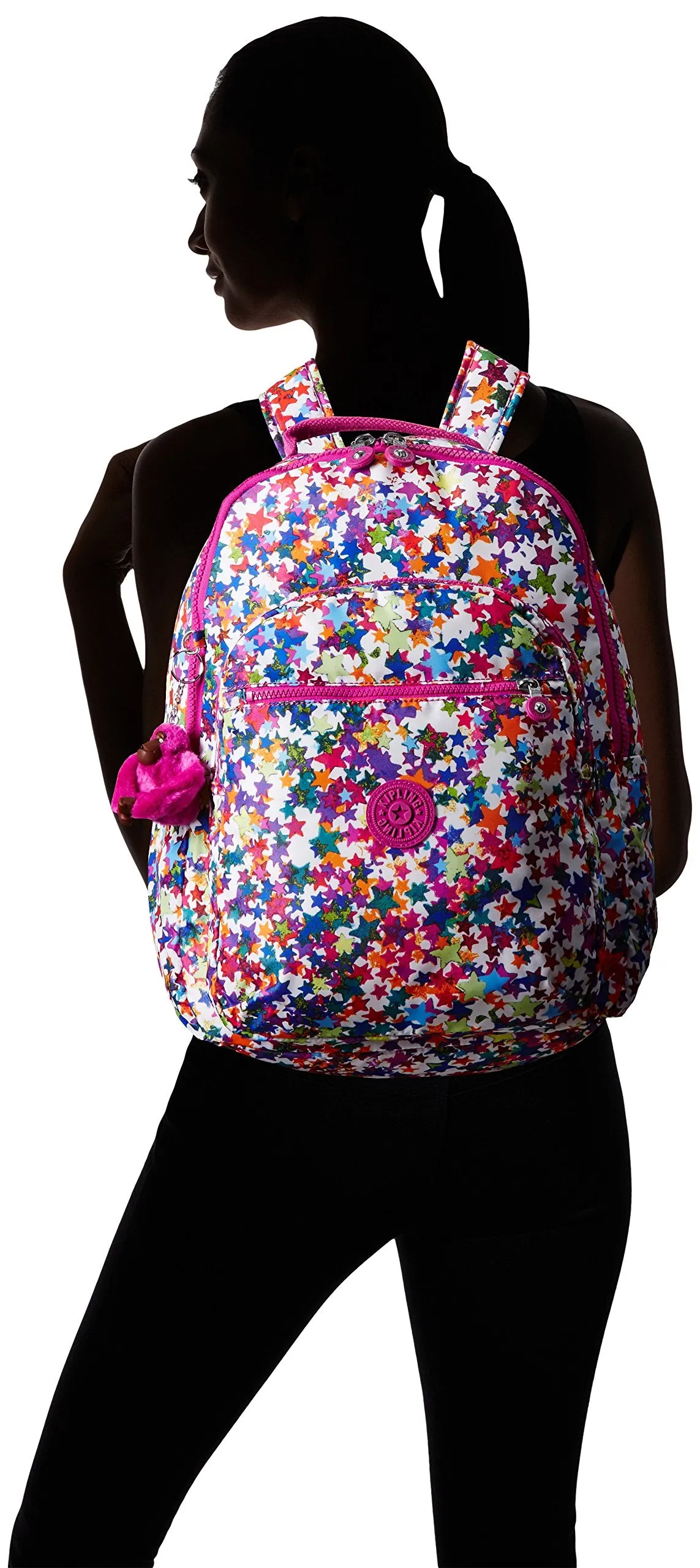 Seoul L Solid Laptop Backpack, Kaleidoscope Block