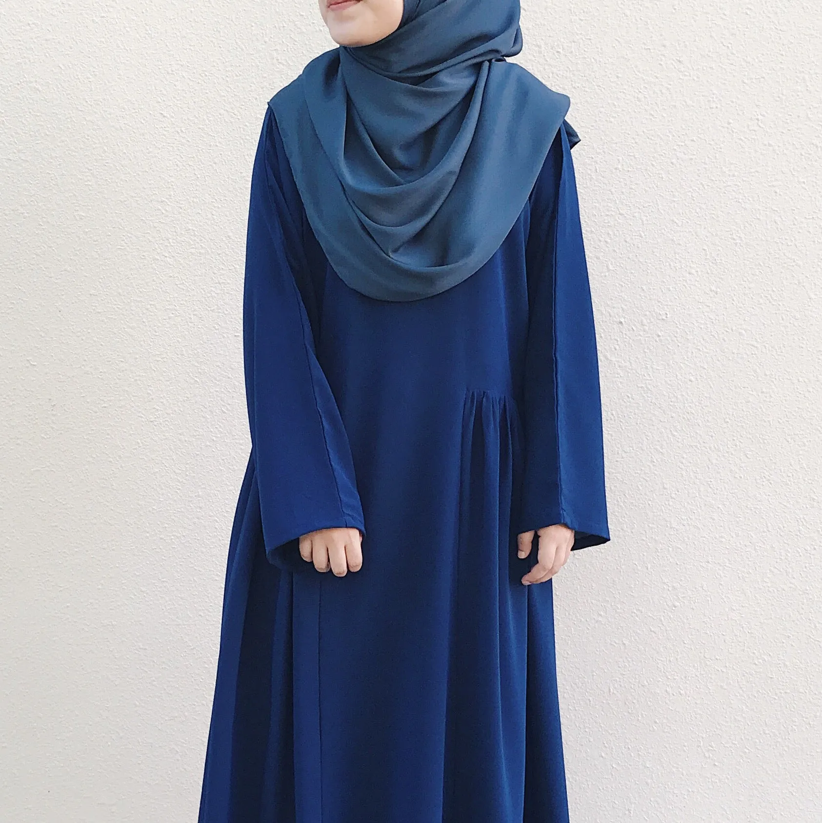 Side Ruffle Dress : Navy