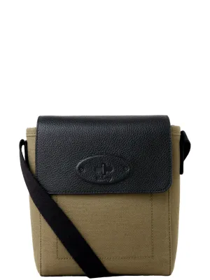 Skye Crossbody Olive & Black Canvas & Small Classic Grain