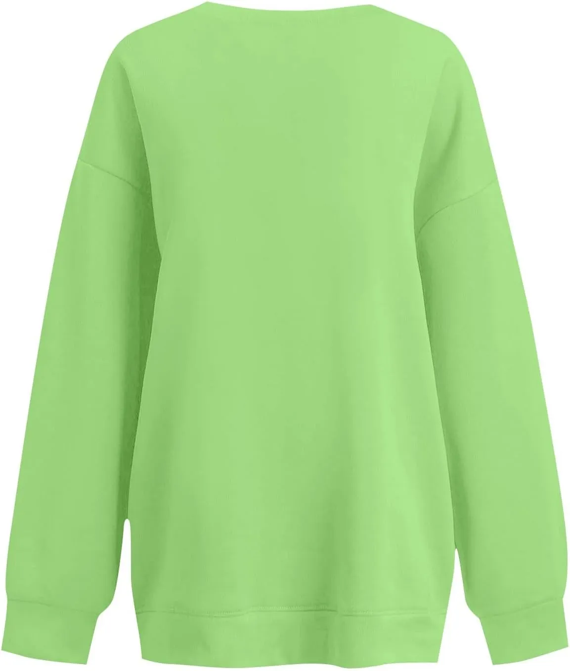 slqdgmryz Crew Neck Sweatshirts Women Oversized Preppy Sweatshirt Loose Fit Long Sleeve Fleece Pullover Crewneck Y2k Hoodie