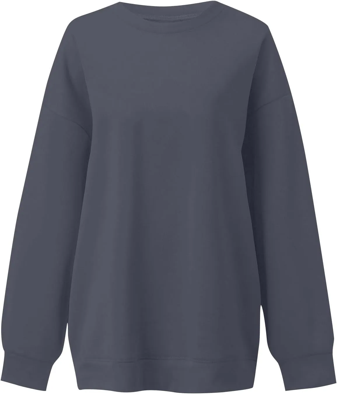 slqdgmryz Crew Neck Sweatshirts Women Oversized Preppy Sweatshirt Loose Fit Long Sleeve Fleece Pullover Crewneck Y2k Hoodie