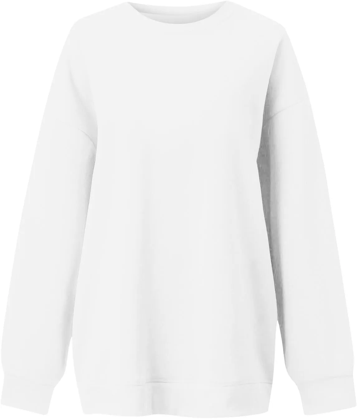 slqdgmryz Crewneck Sweatshirts Women Oversized Fleece Preppy Sweatshirt Loose Fit Plain Y2K Hoodie Winter Sweaters Pullover