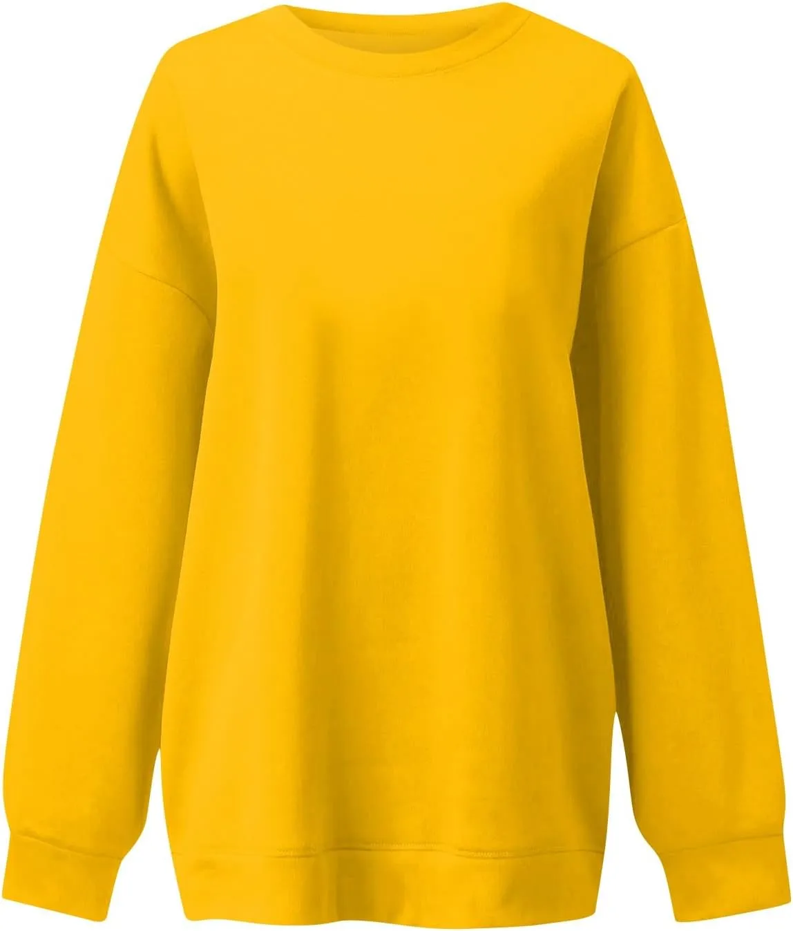 slqdgmryz Crewneck Sweatshirts Women Oversized Fleece Preppy Sweatshirt Loose Fit Plain Y2K Hoodie Winter Sweaters Pullover