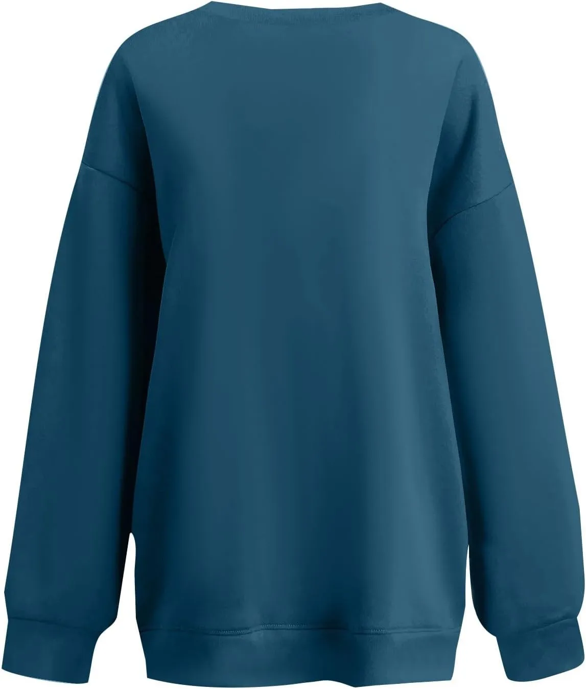 slqdgmryz Crewneck Sweatshirts Women Oversized Preppy Sweatshirt Plain Y2k No Hood Fleece Pullover Hoodie with Pockets