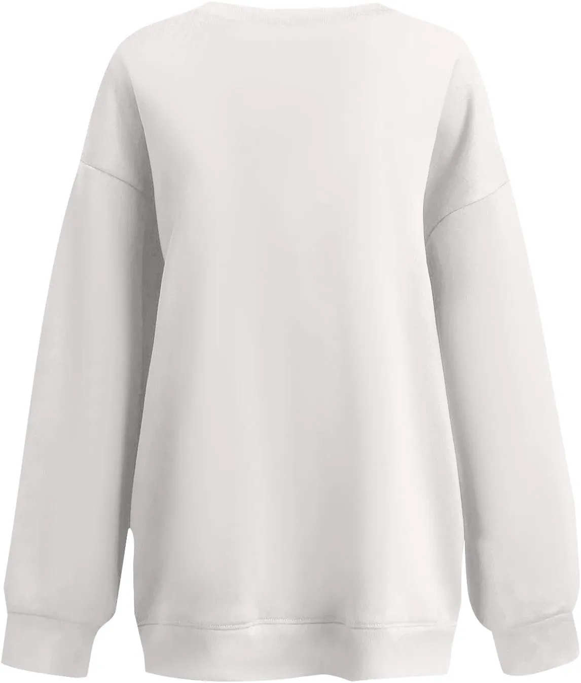 slqdgmryz Crewneck Sweatshirts Women Oversized Preppy Sweatshirt Plain Y2k No Hood Fleece Pullover Hoodie with Pockets