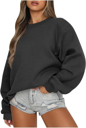 slqdgmryz Oversized Crewneck Sweatshirt Women Fall Cute Sweatshirts Loose Fit College Hoodies Y2K Long Sleeve Shirts
