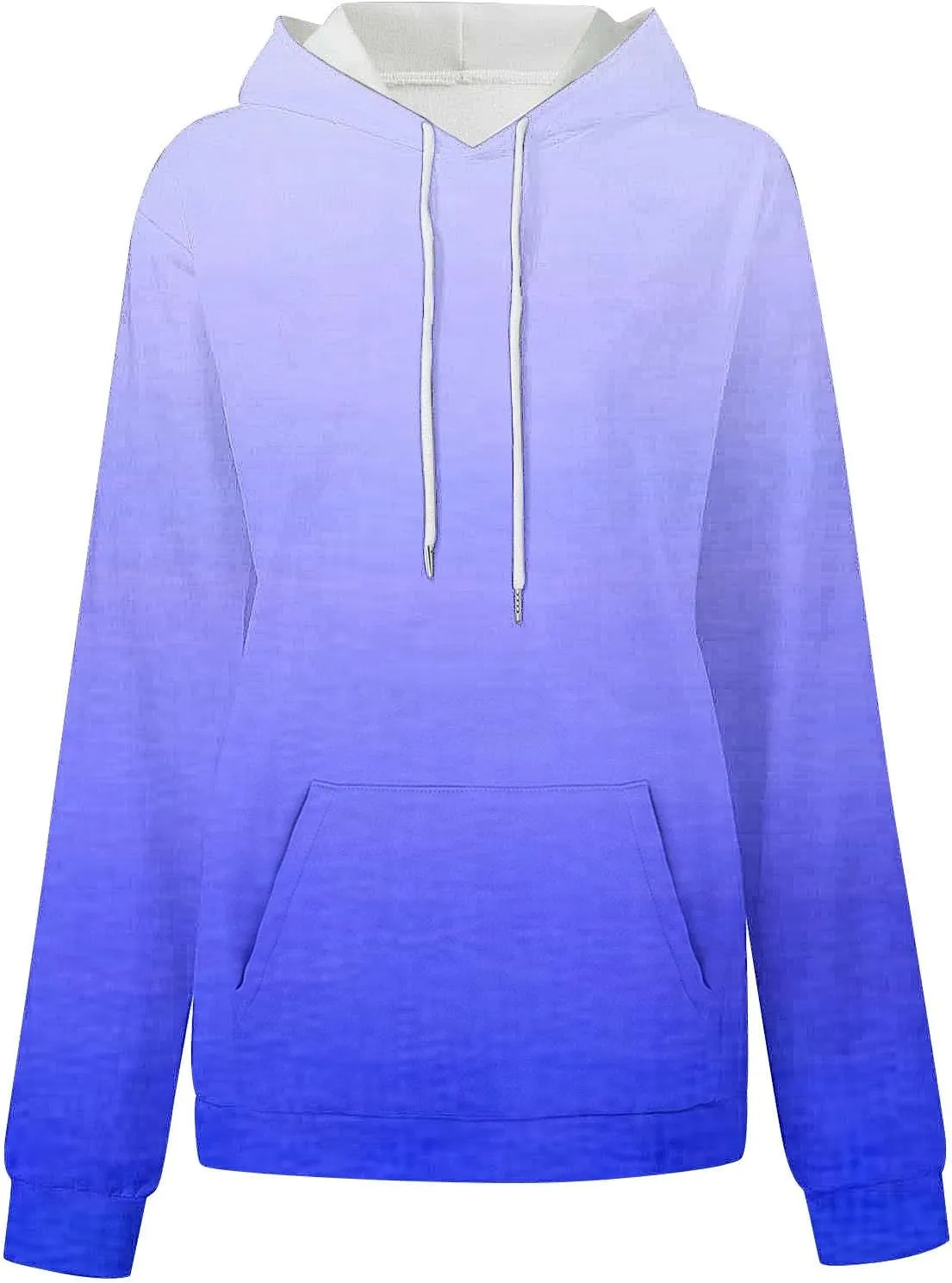 SMIDOW Oversized Hoodies For Women Trendy 2024 Gradient Plus Size Pullover Tops Teen Girls Fall Outfits Hooded Sweatshirt