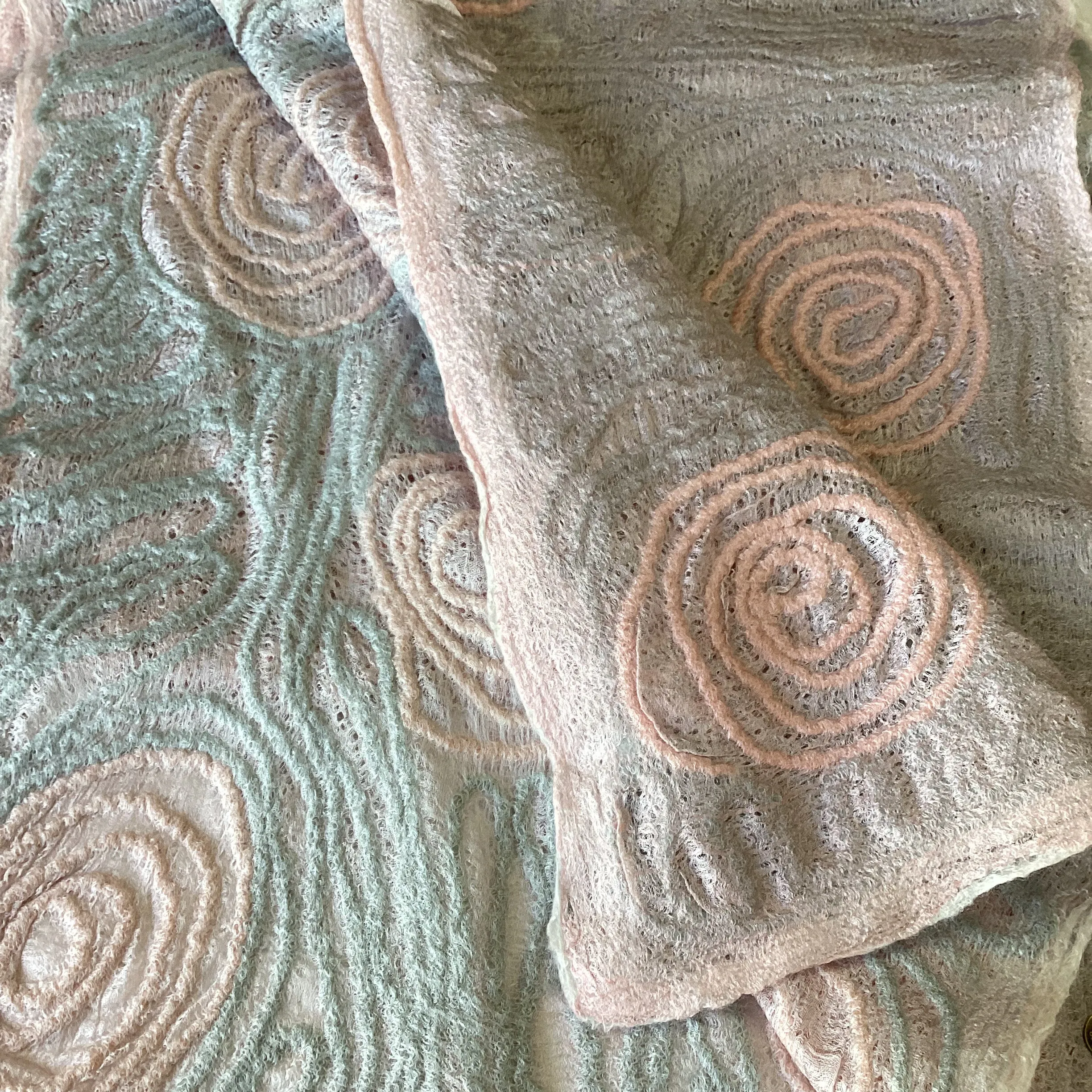 Spiral Shawl - Rose