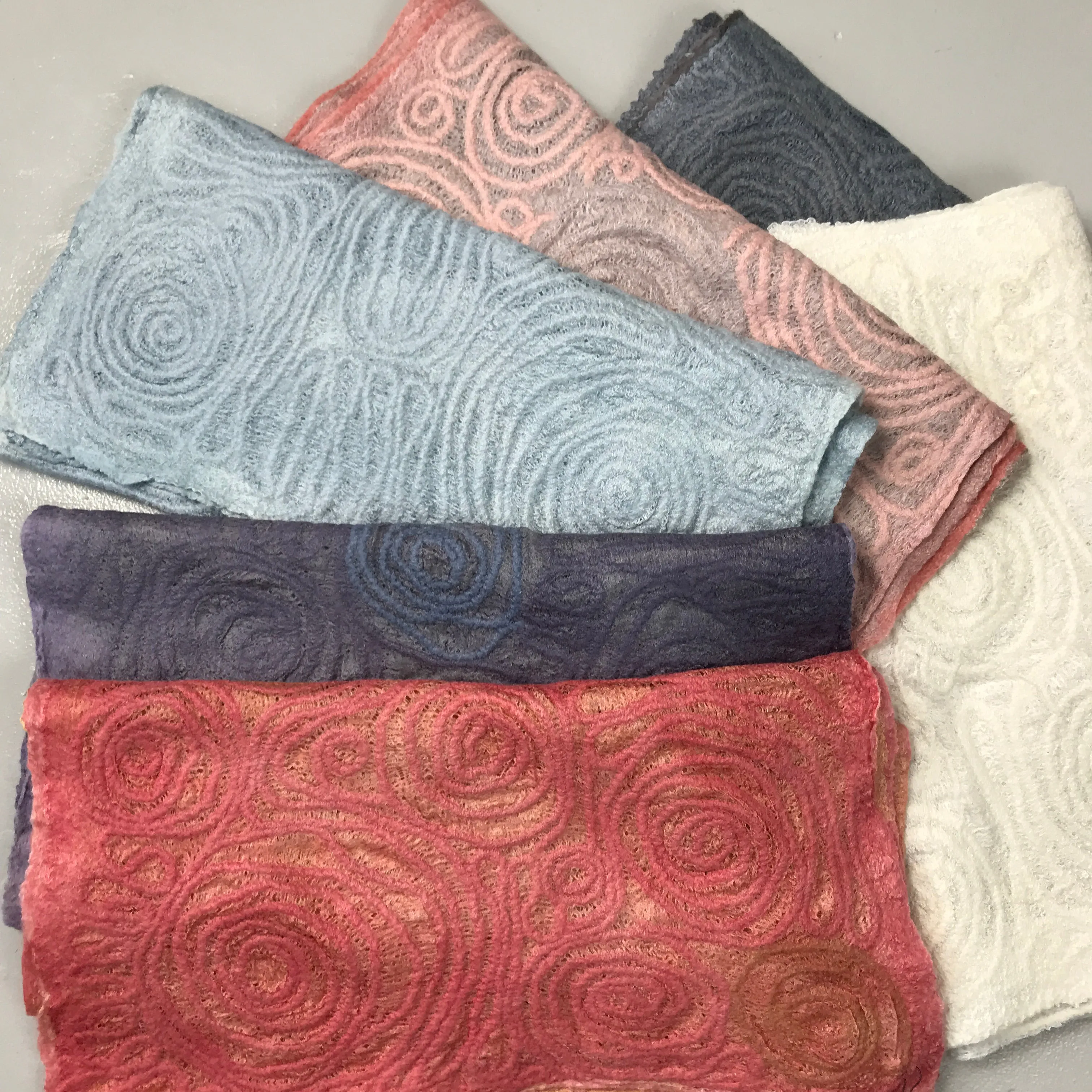 Spiral Shawl - Rose