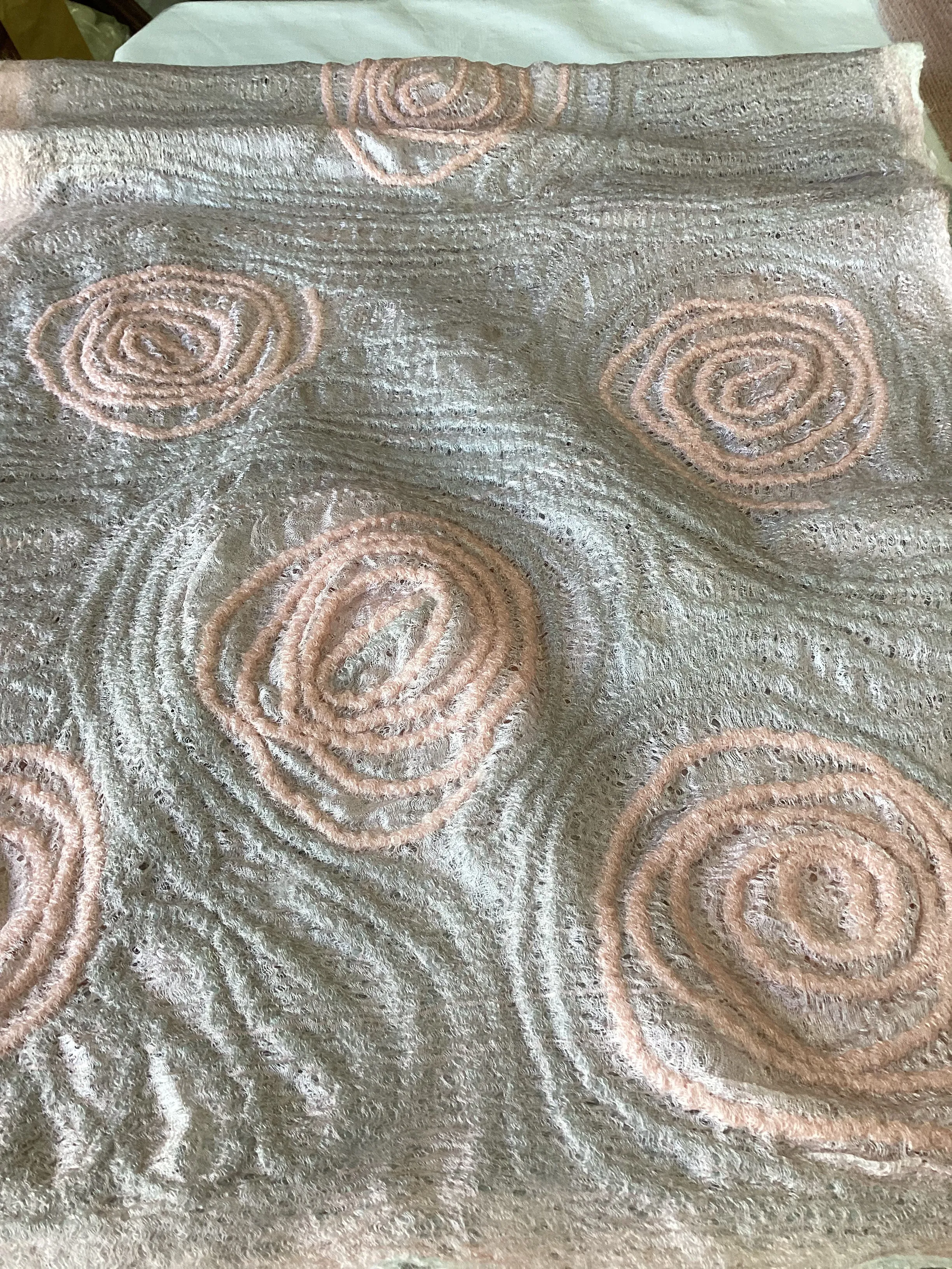 Spiral Shawl - Rose