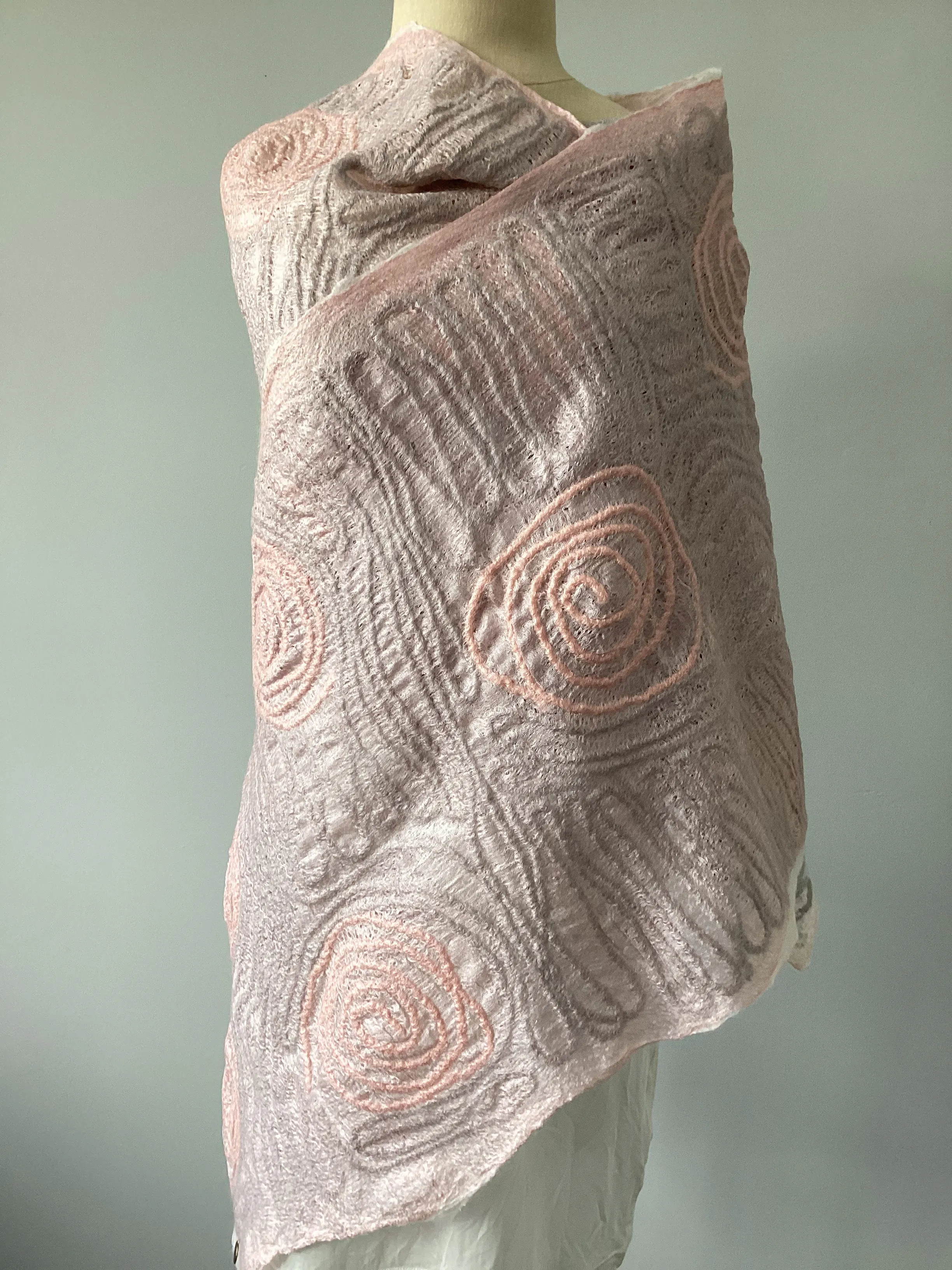 Spiral Shawl - Rose