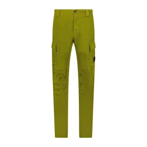 Stretch Sateen Cargo Pants Green
