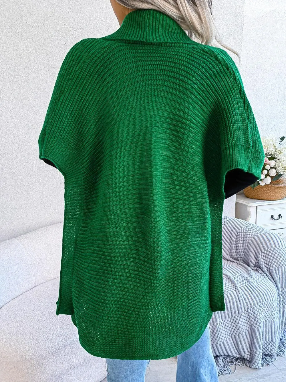 Striking Horizontal Ribbing Cardigan