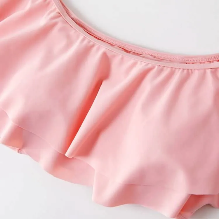 Summer Flounce Plant Print Matching Family Swimsuits