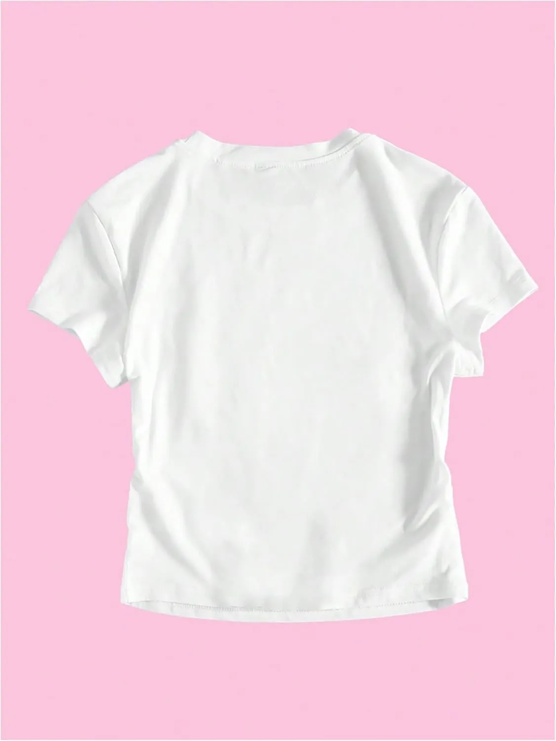 SweatyRocks Women's Vintage Graphic Tees Short Sleeve Crewneck Y2K T Shirts Summer Tops