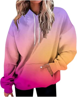 TANGNADE Women's Oversized Hoodies Casual Pullover Sweatshirt Fall Fashion 2024 Winter Outfits Trendy Teens Preppy Clothes