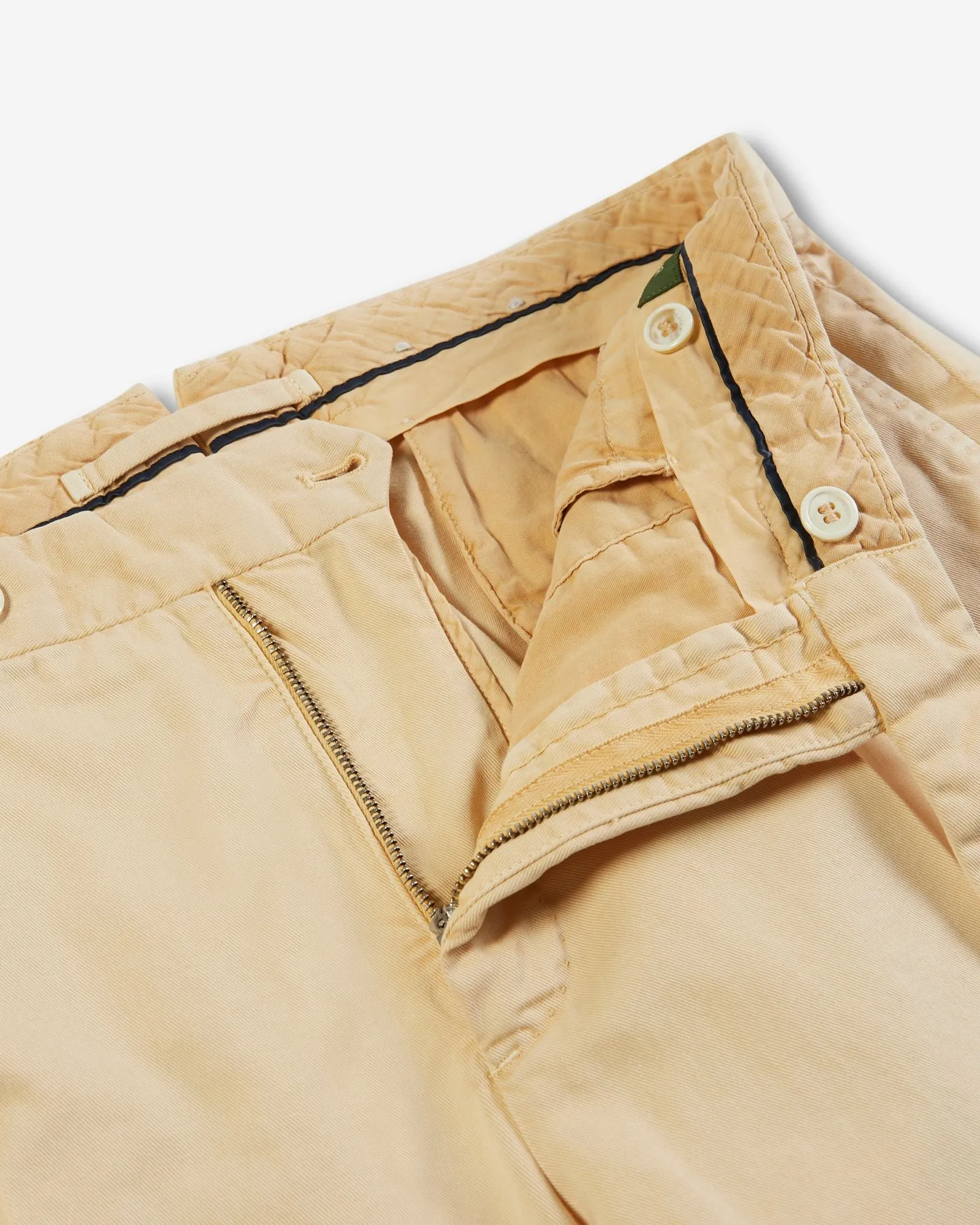 Tapered-fit cotton trousers